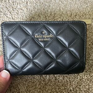 Kate Spade new york natalia black medium compact bifold wallet NWT